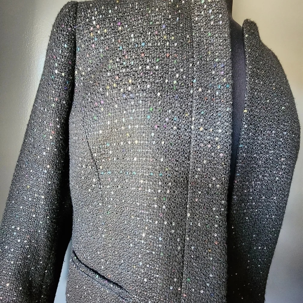 Nine West Sequin Tweed Jacket - Picture 6 of 8